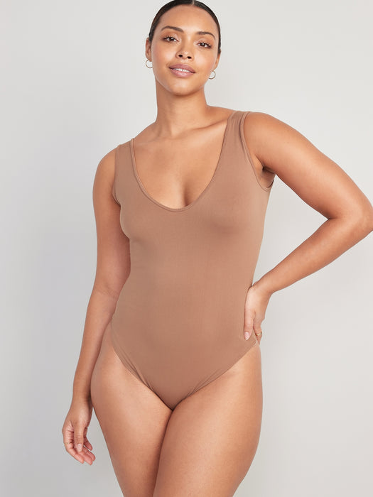 Seamless Base-Layer Tank Top Bodysuit