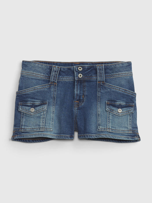 PROJECT GAP Low Rise Y2K Denim Shorts with Washwell