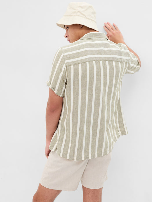 Linen-Cotton Cabana Shirt