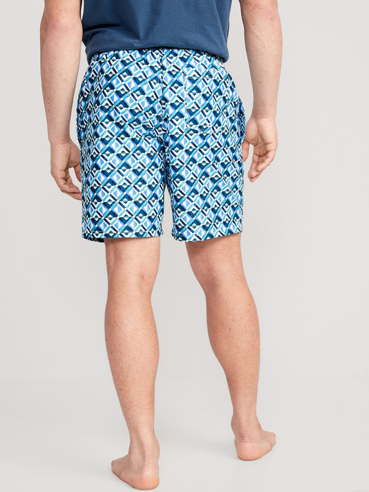 Printed Swim Trunks --7-inch inseam