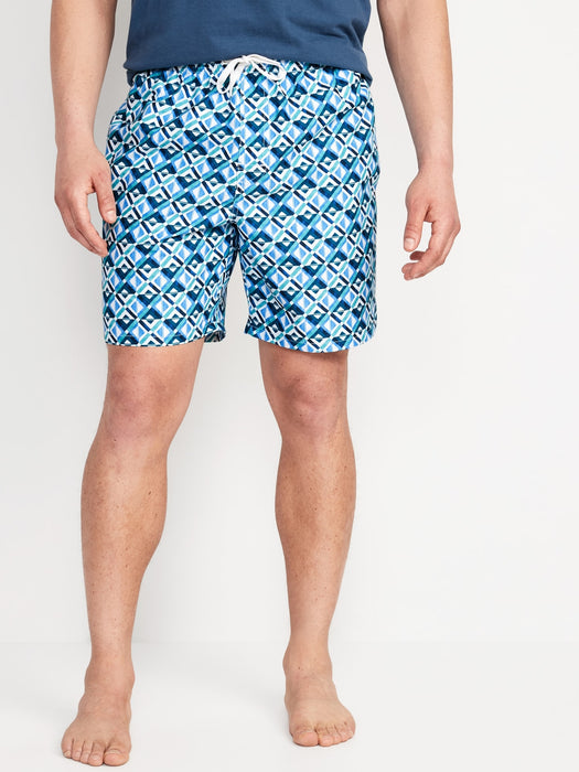 Printed Swim Trunks --7-inch inseam