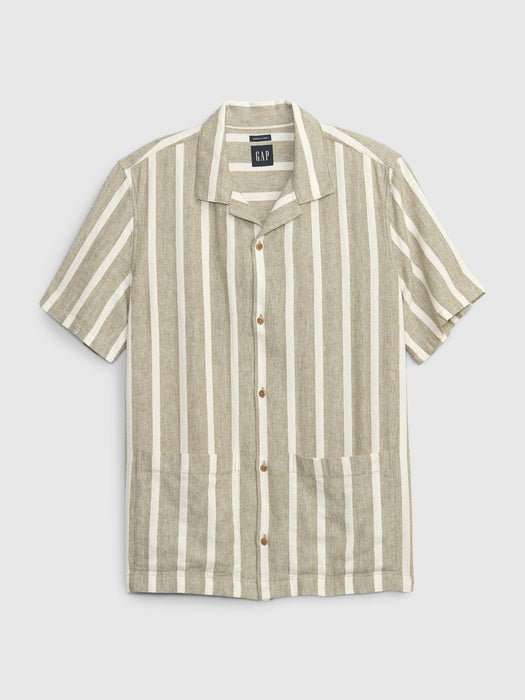 Linen-Cotton Cabana Shirt