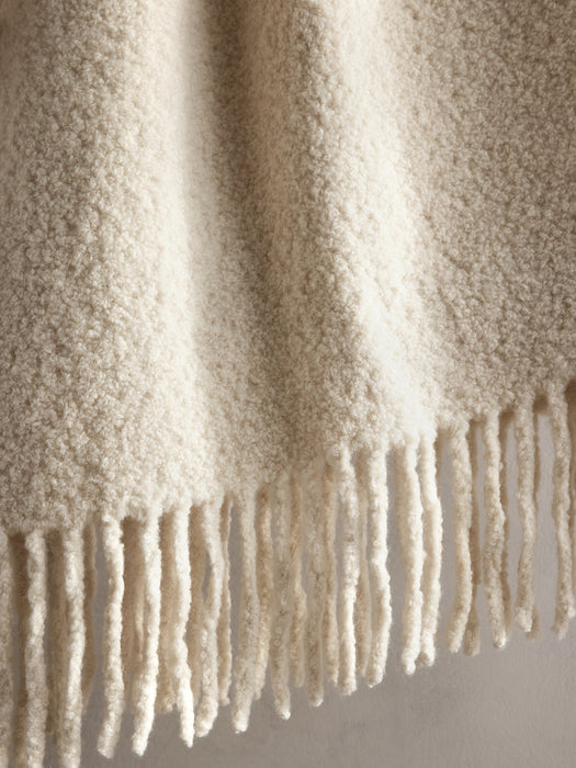 Alpaca Bouclé Throw Blanket