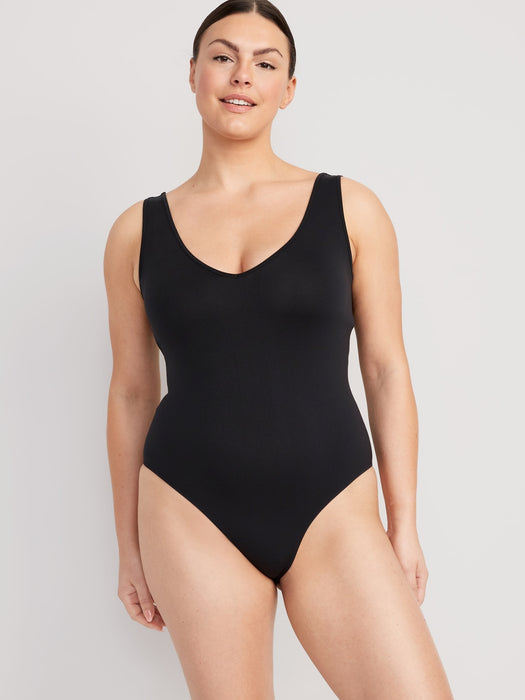 Seamless Base-Layer Tank Top Bodysuit