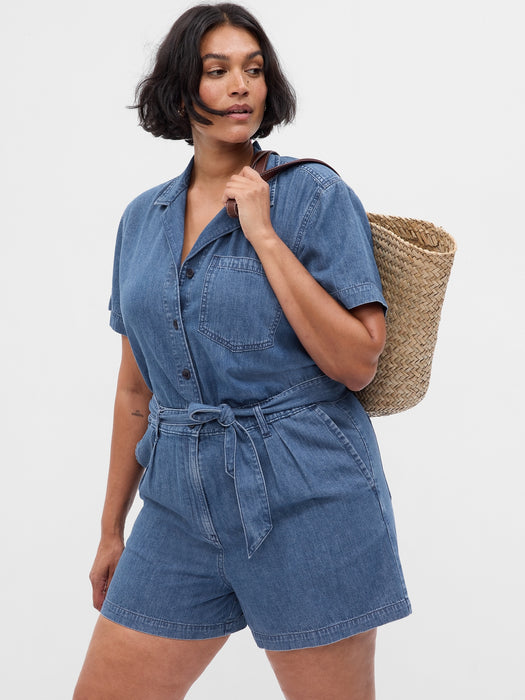 Easy Denim Romper