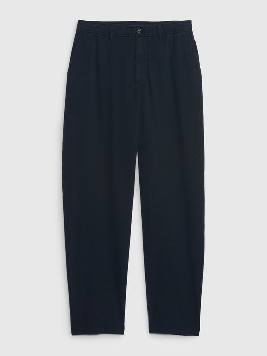 Lightweight Seersucker Pants with E-Waist