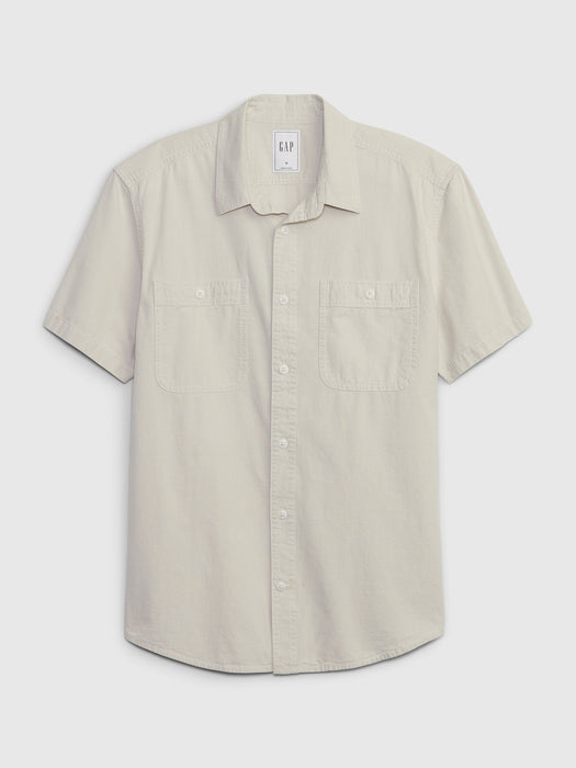 Chambray Utility Shirt