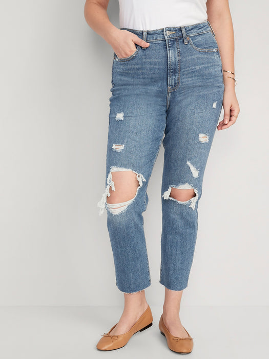 High-Waisted OG Straight Ankle Jeans