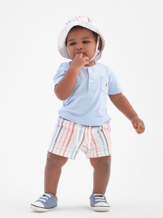 Baby Linen-Cotton Outfit Set