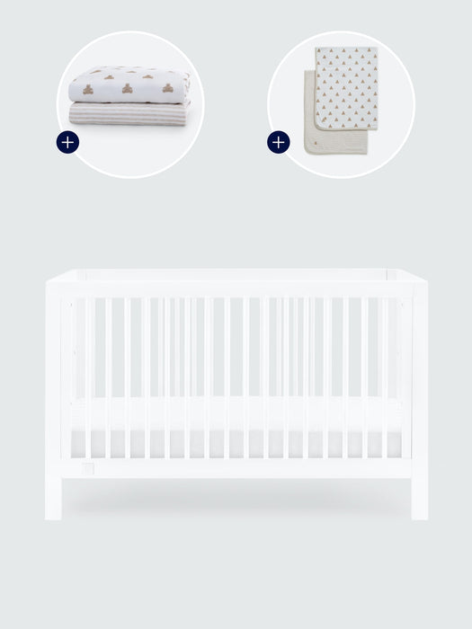 babyGap Charlie Crib with Brannan Bear Bedding Bundle