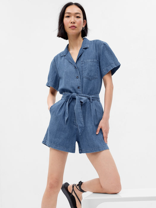 Easy Denim Romper