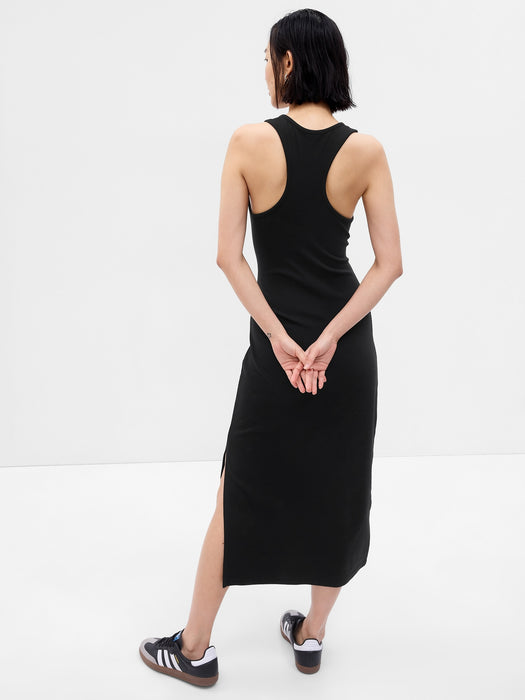 Modern Henley Racerback Midi Dress