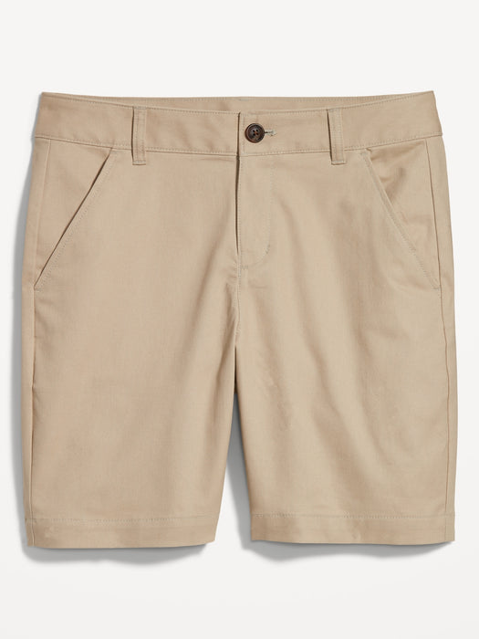 High-Waisted Uniform Bermuda Shorts -- 7-inch inseam