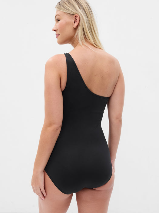 Maternity Recycled Asymmetric One-Piece Swimsuit