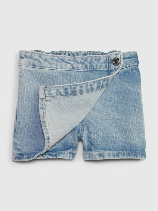 Toddler Denim Skort with Washwell