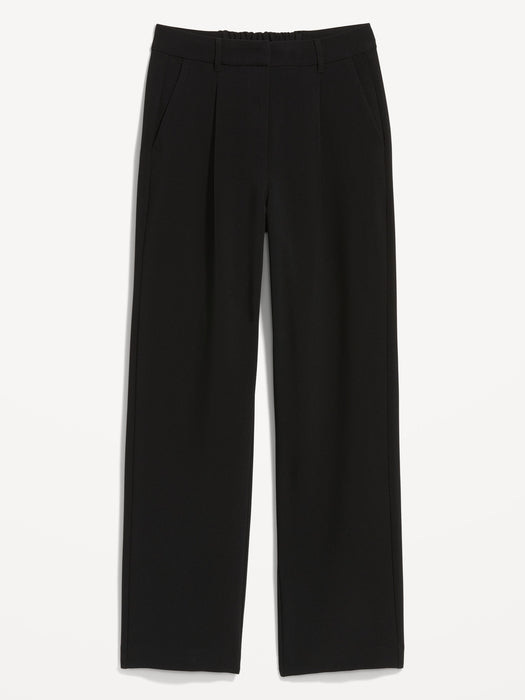 Extra High-Waisted Taylor Wide-Leg Trouser Suit Pants