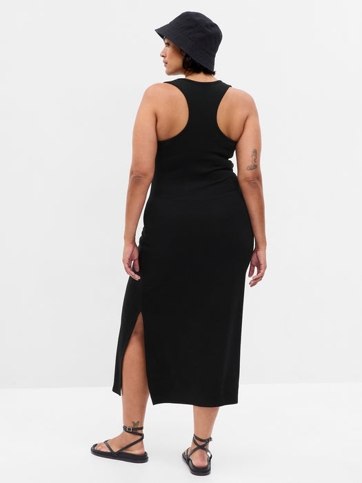 Modern Henley Racerback Midi Dress