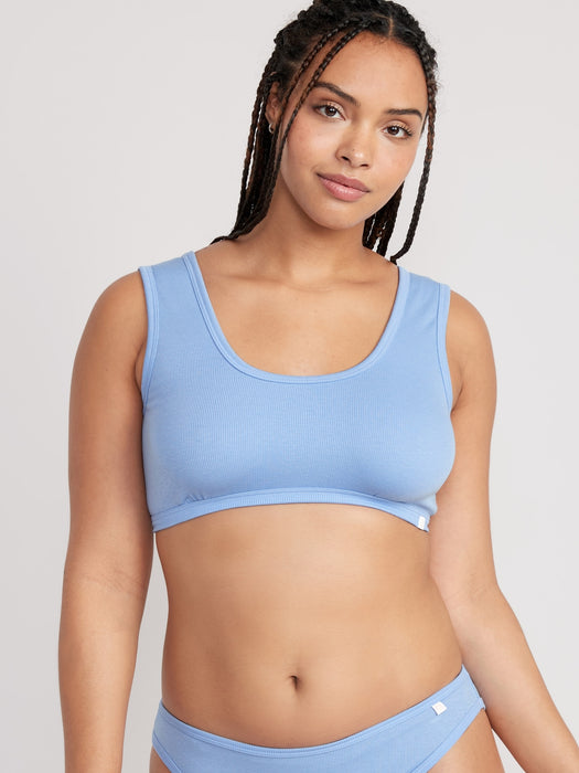 Rib-Knit Bralette Top