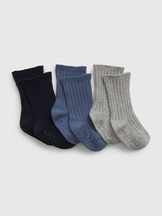 Baby First Favorites Crew Socks (3-Pack)