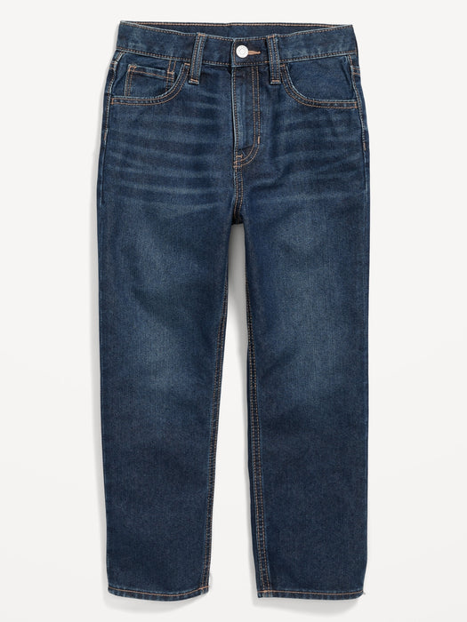 High-Waisted Slouchy Straight Built-In Tough Jeans for Girls