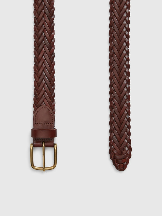 Braided Leather Belt