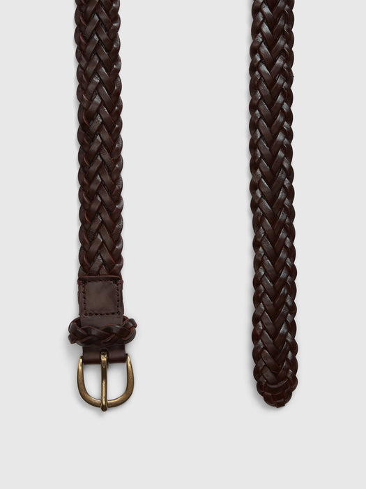 Braided Leather Belt