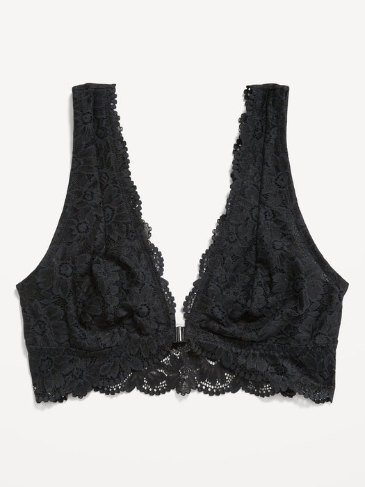 Lace Front-Close Bralette