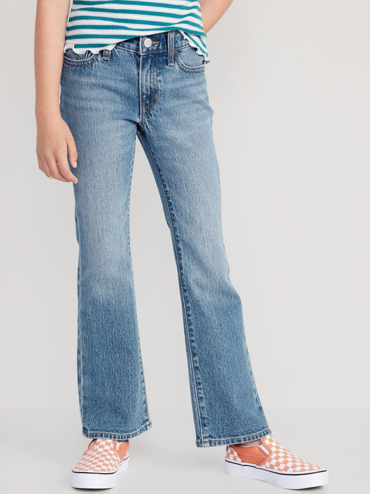 Mid-Rise Built-In Tough Boot-Cut Jeans for Girls