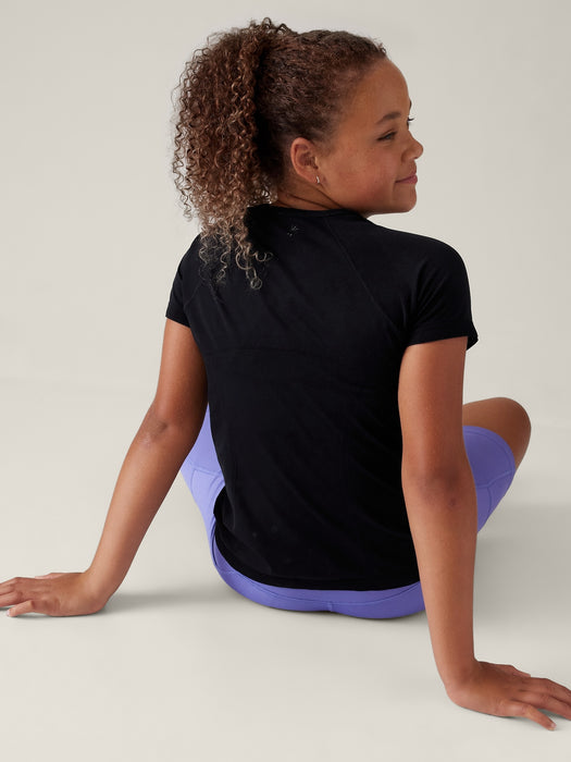 Athleta Girl Power Up Seamless Regular Length Tee