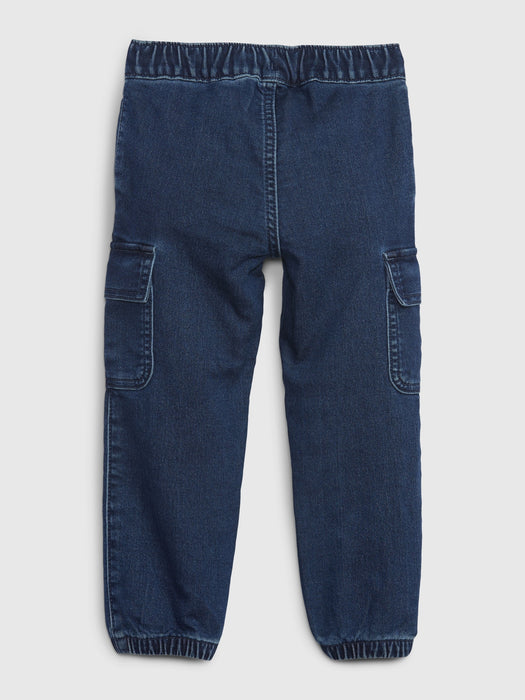 Toddler Denim Cargo Joggers