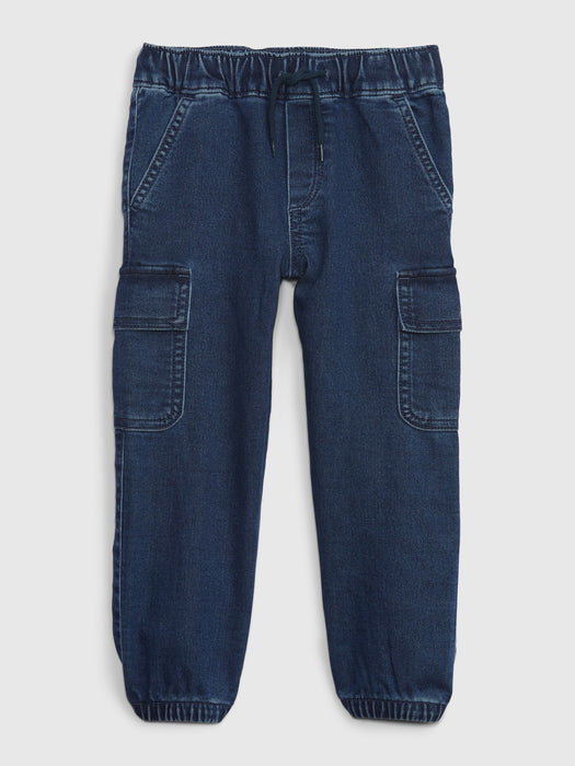 Toddler Denim Cargo Joggers