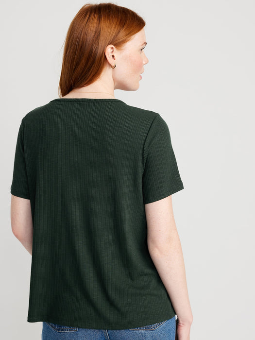 Luxe Slub-Knit T-Shirt