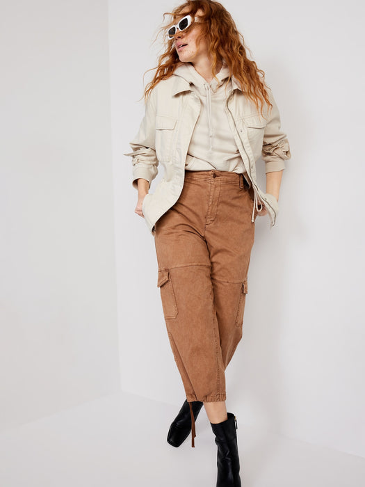 Cinched-Waist Utility Jacket