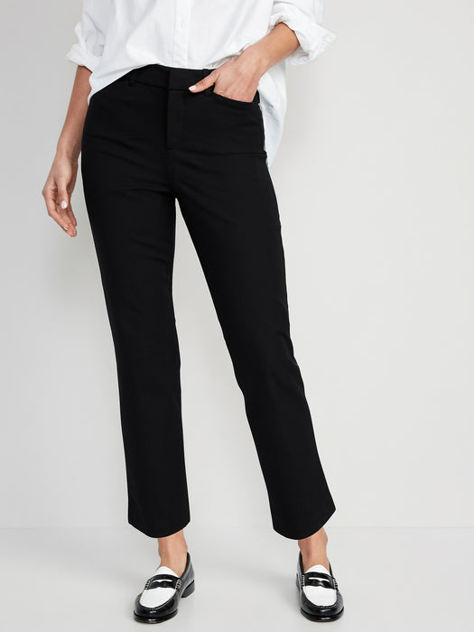 High-Waisted Pixie Straight Pants