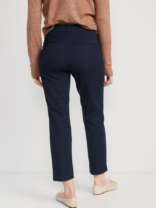 High-Waisted Pixie Straight Pants