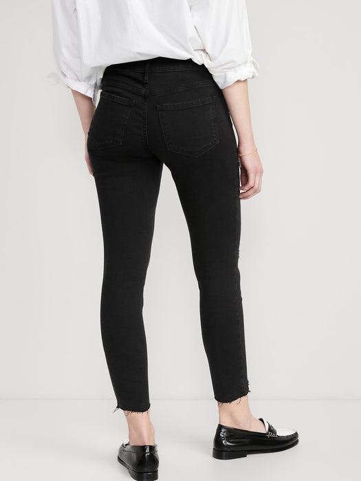 Mid-Rise Rockstar Super-Skinny Ankle Jeans