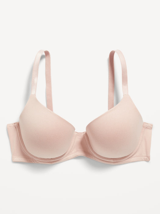 Full-Coverage Underwire Demi Bra