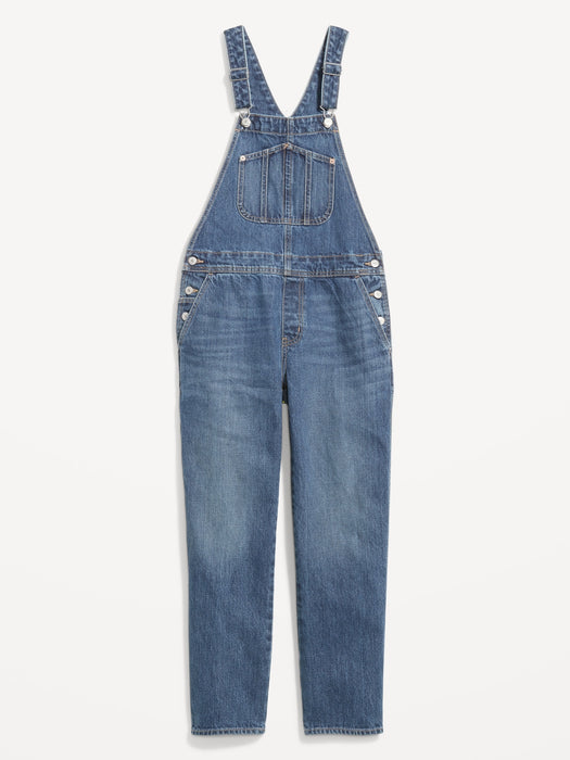 Slouchy Straight Jean Overalls