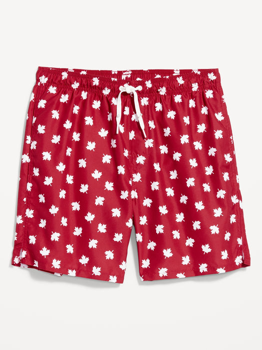 Printed Swim Trunks --7-inch inseam