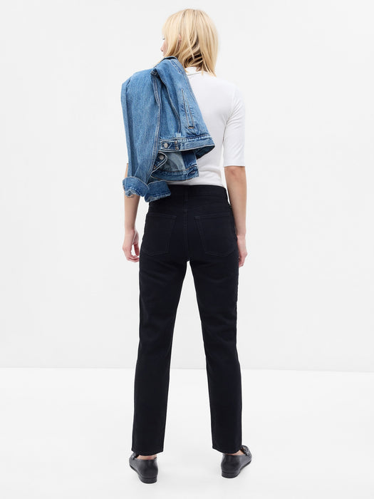 High Rise Cheeky Straight Jeans