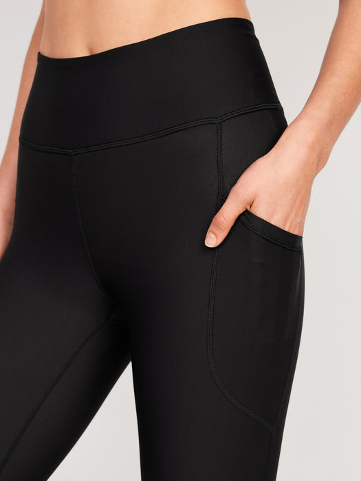 High-Waisted PowerSoft Crop Pocket Leggings