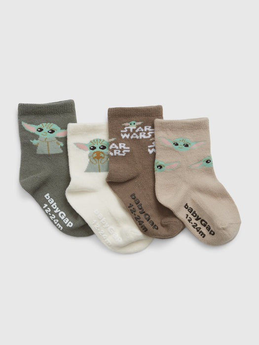 babyGap &#124 Star Wars&#153 Grogu&#153 Crew Socks (4-Pack)