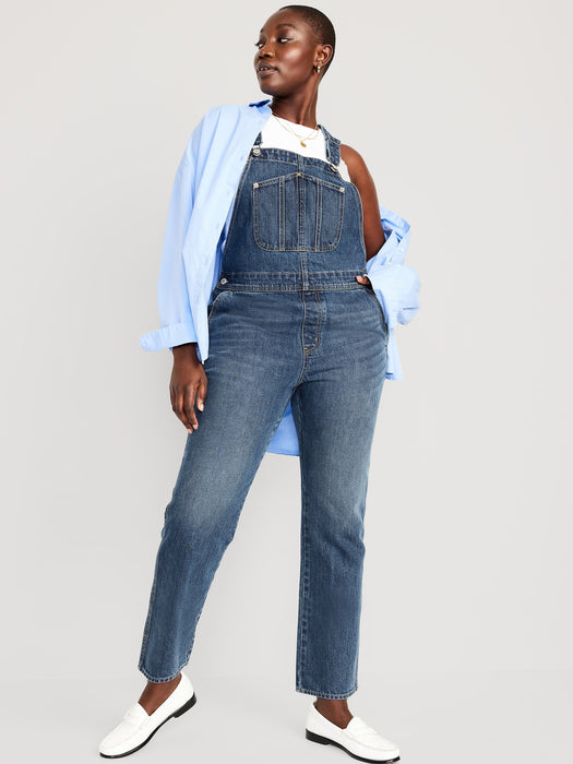 Slouchy Straight Jean Overalls