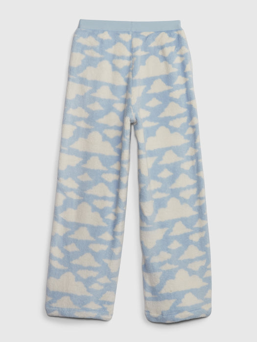 Kids Recycled Fuzzy PJ Pants