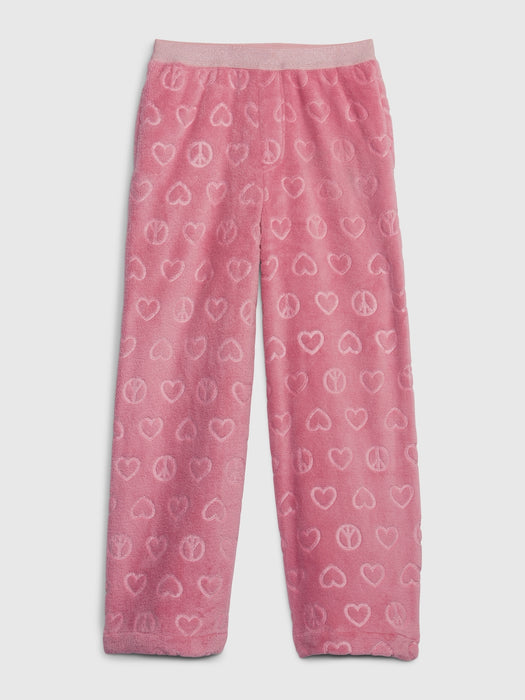 Kids Recycled Fuzzy PJ Pants