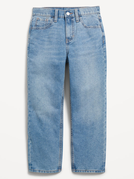 High-Waisted Slouchy Straight Built-In Tough Jeans for Girls