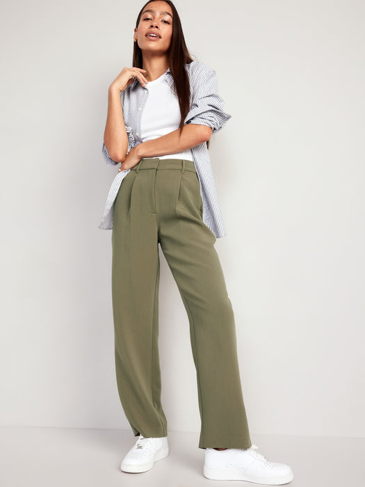 Extra High-Waisted Taylor Wide-Leg Trouser Pants