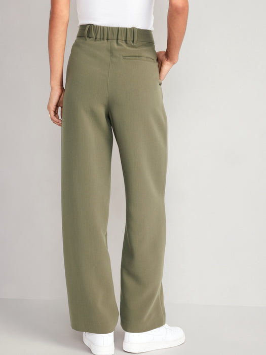 Extra High-Waisted Taylor Wide-Leg Trouser Pants