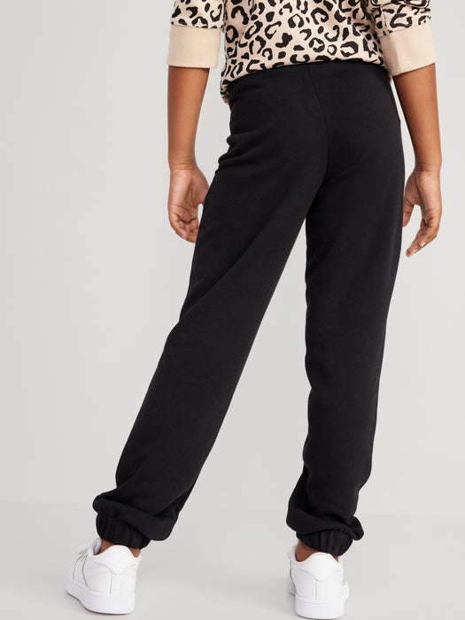 Cinched-Hem Jogger Sweatpants for Girls