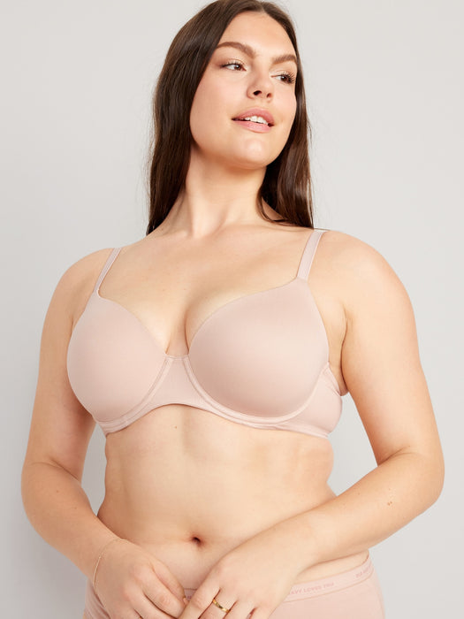 Full-Coverage Underwire Demi Bra